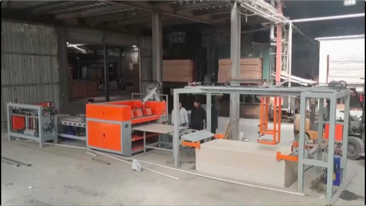 automatic plywood panel puttying line panel repairing line 